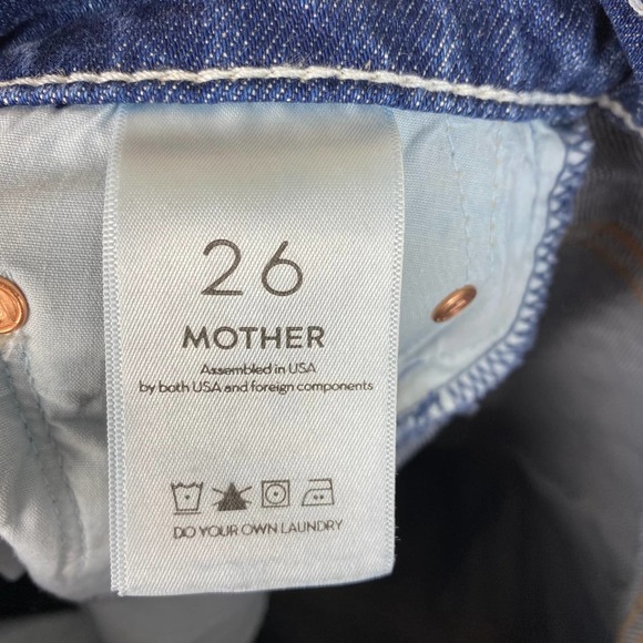 Mother Superior The Tripper Jeans in Your Treat or Mine Wash Denim Jeans Size 26 - Picture 13 of 16